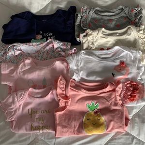 14 onsies.3-6 months. Gap,Carter’s,1st impressions